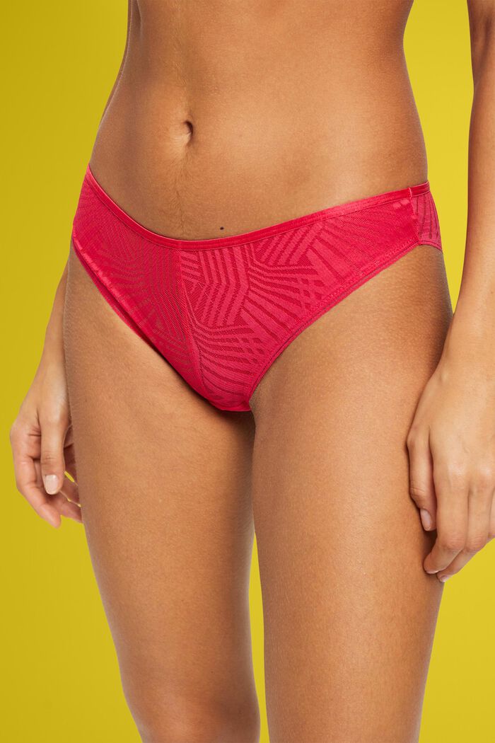 Buy Magenta Lace High Leg Knickers 20, Knickers