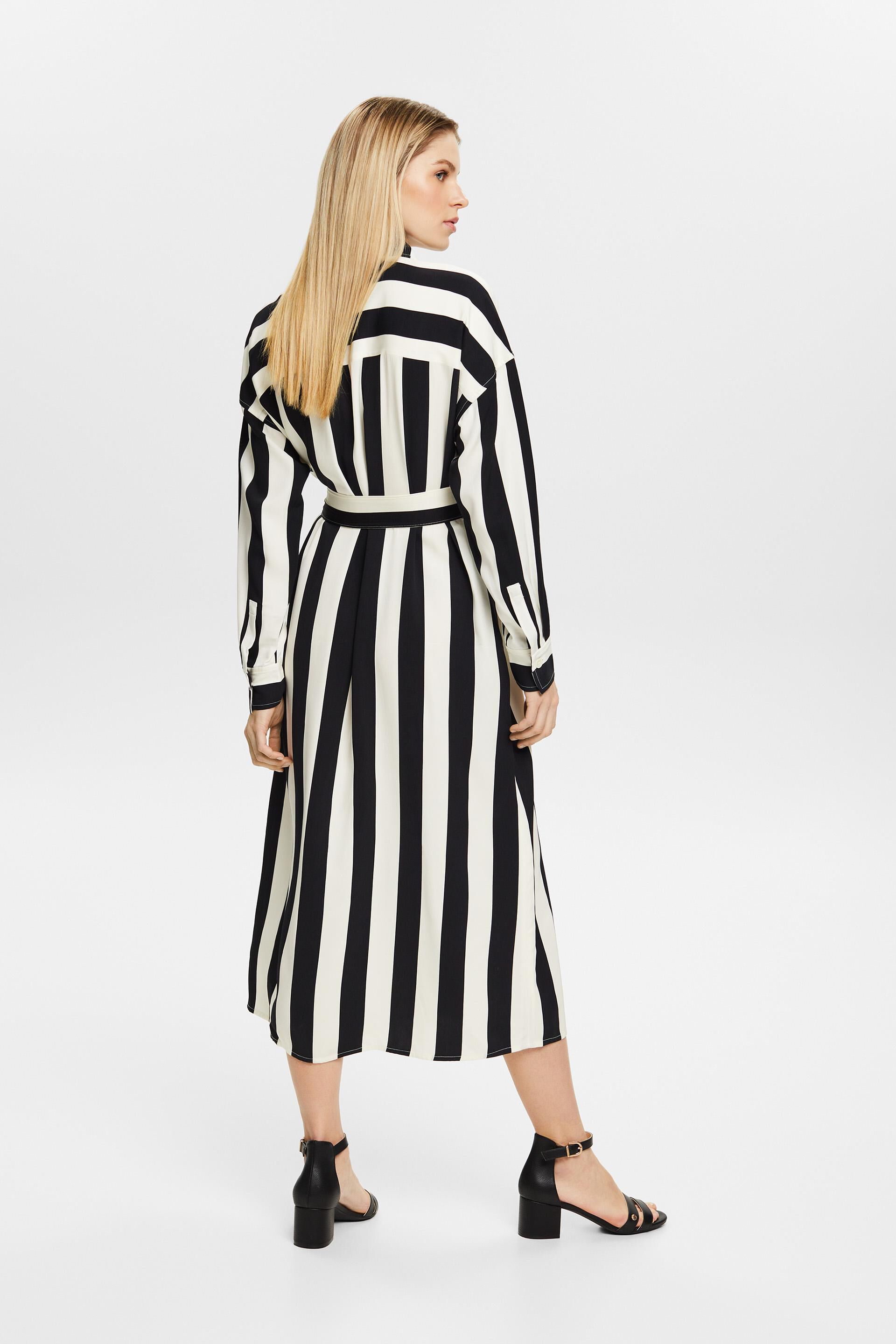 ESPRIT - Striped Belted Shirt Dress at our online shop