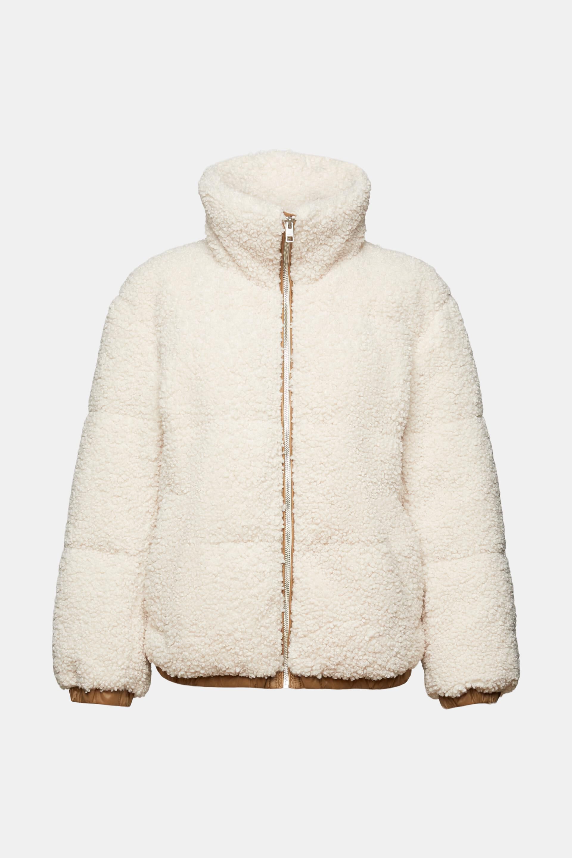 ESPRIT - Quilted Sherpa Jacket at our online shop