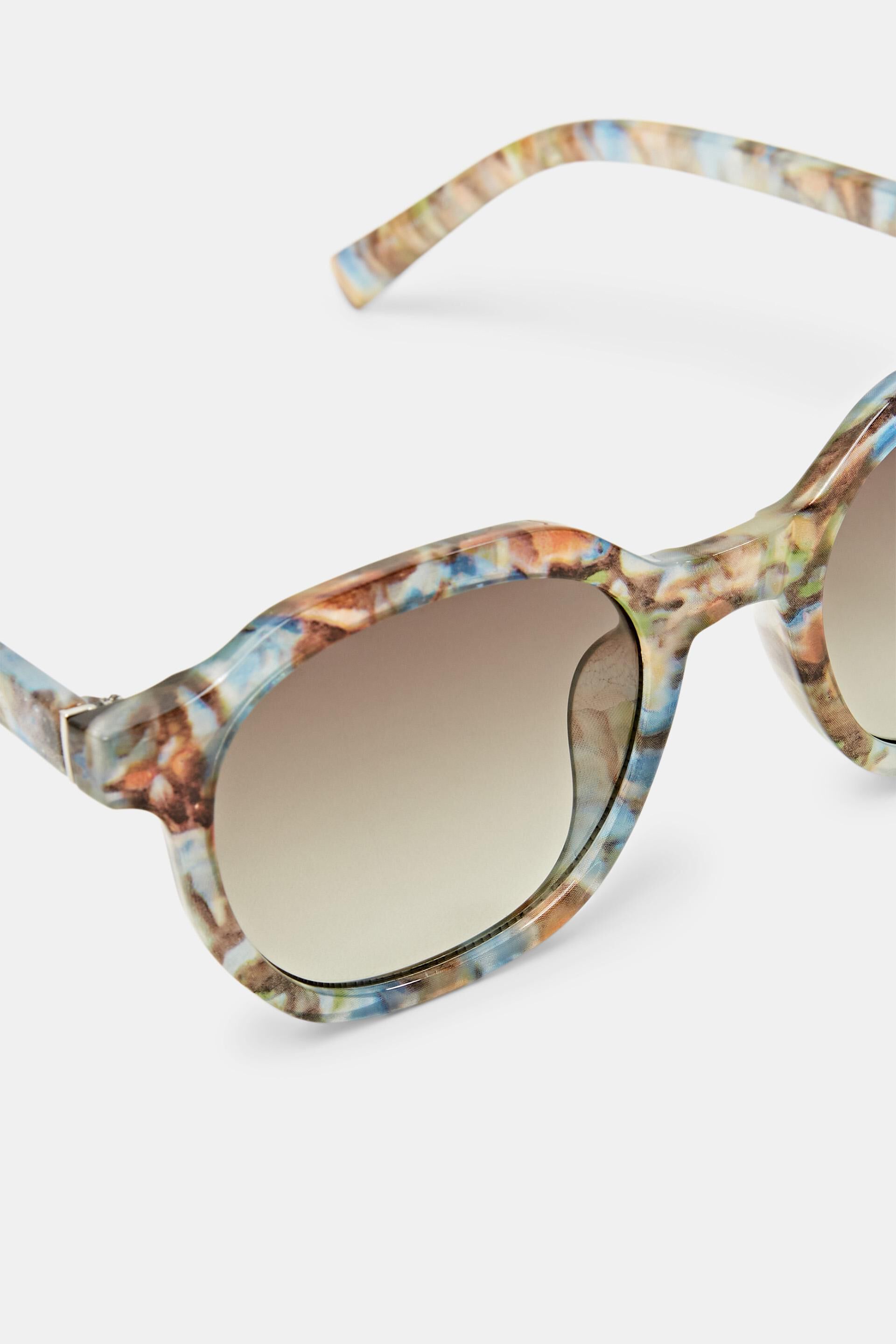 Gucci Women's Round Frame Sunglasses - Gold/Green | Coggles