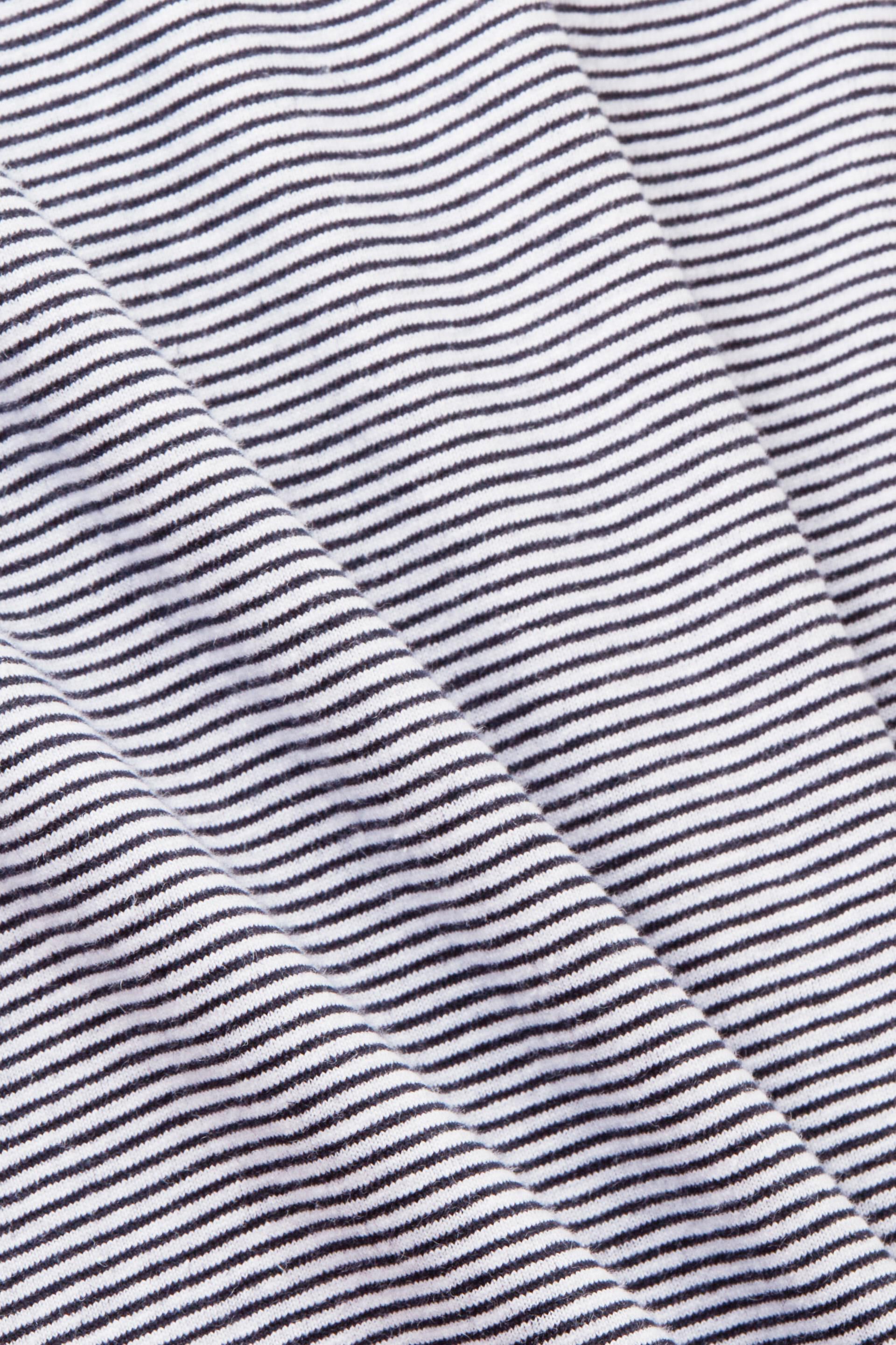 ESPRIT - Striped jersey T-shirt, cotton-linen blend at our online shop