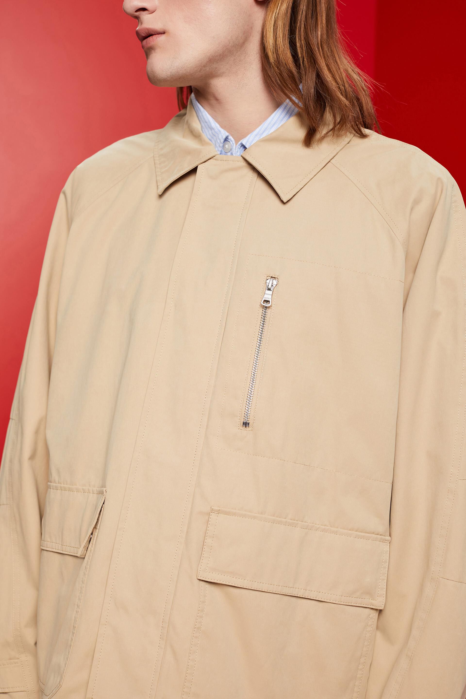 ESPRIT - Blended cotton field jacket at our online shop