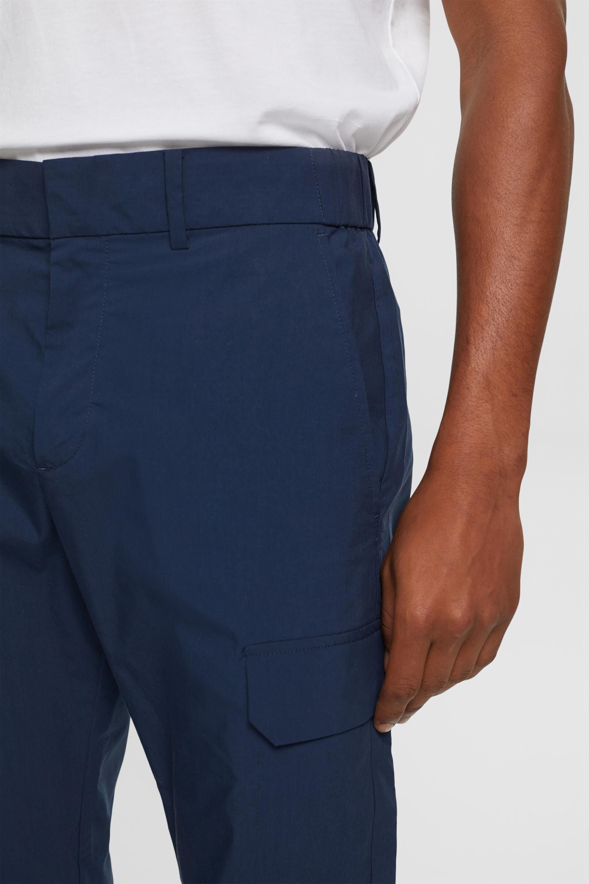 Sun-Bleached Detachable Cargo Trousers (PA03-NAVY)