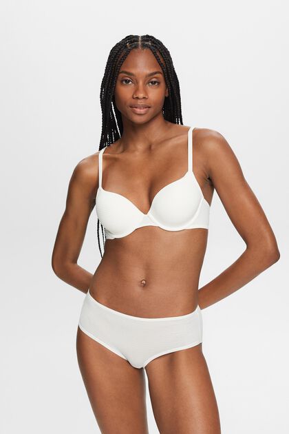 ESPRIT - Padded Wireless Microfiber Mesh Bra at our online shop