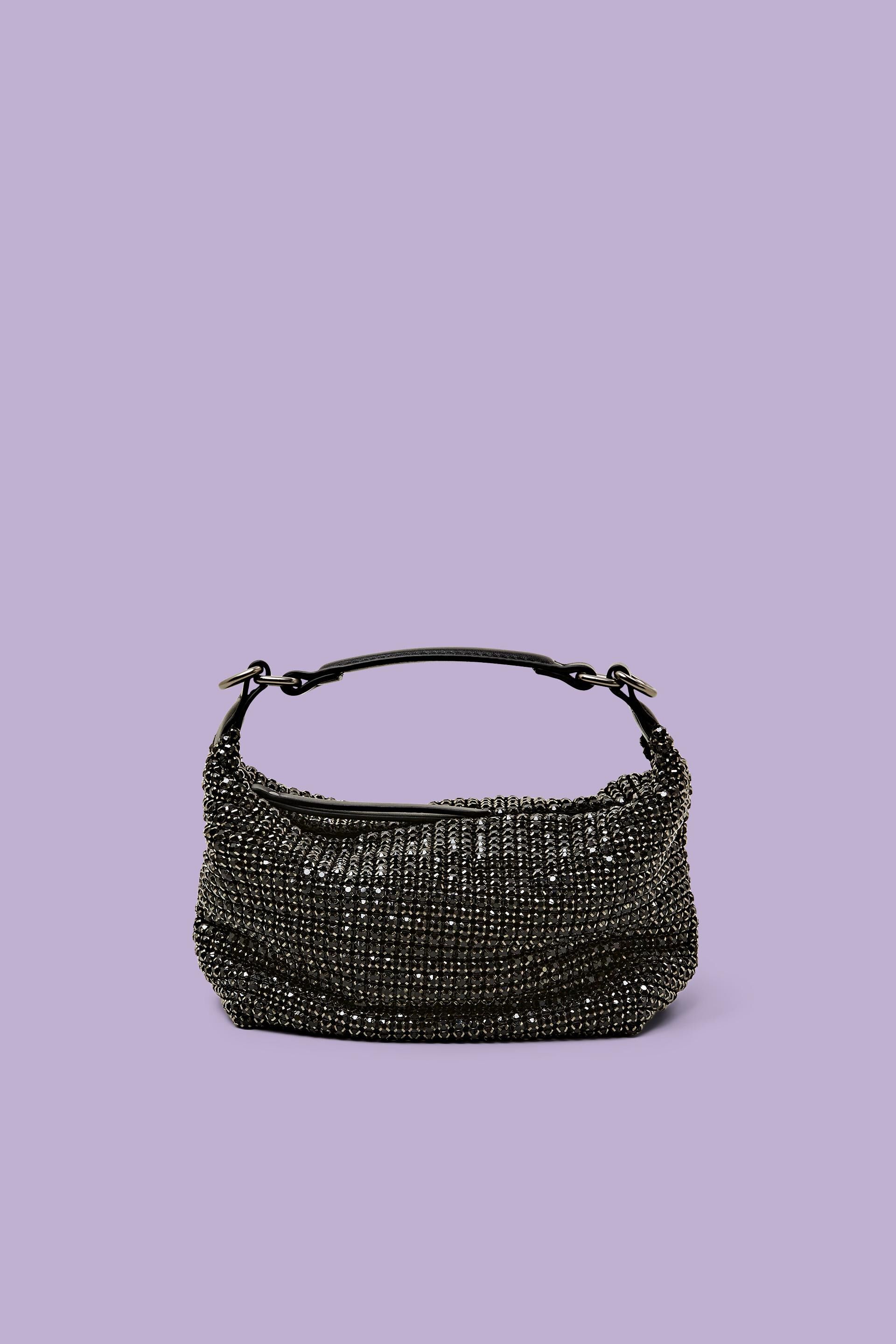 Women's Evening Bag, Rhinestone Clutch Purse for  Formal/Wedding/Cocktail/Prom/Party/Club, Sparkly Shiny Silver Handbag Bag  Diamond Hobo Bags (Black): Handbags: Amazon.com