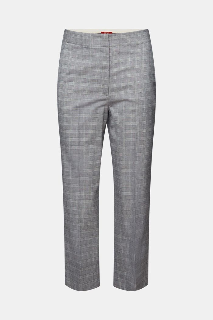 ESPRIT - Mix & Match: checked kick-flare trousers at our online shop