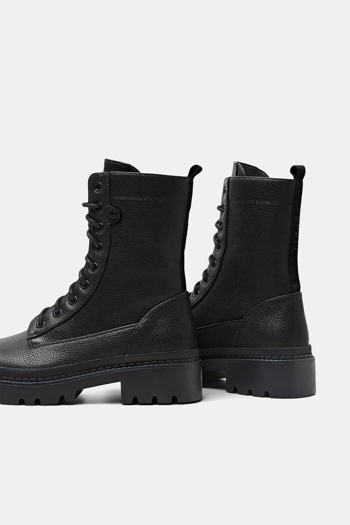 ESPRIT - Vegan leather lace-up our boots shop online at