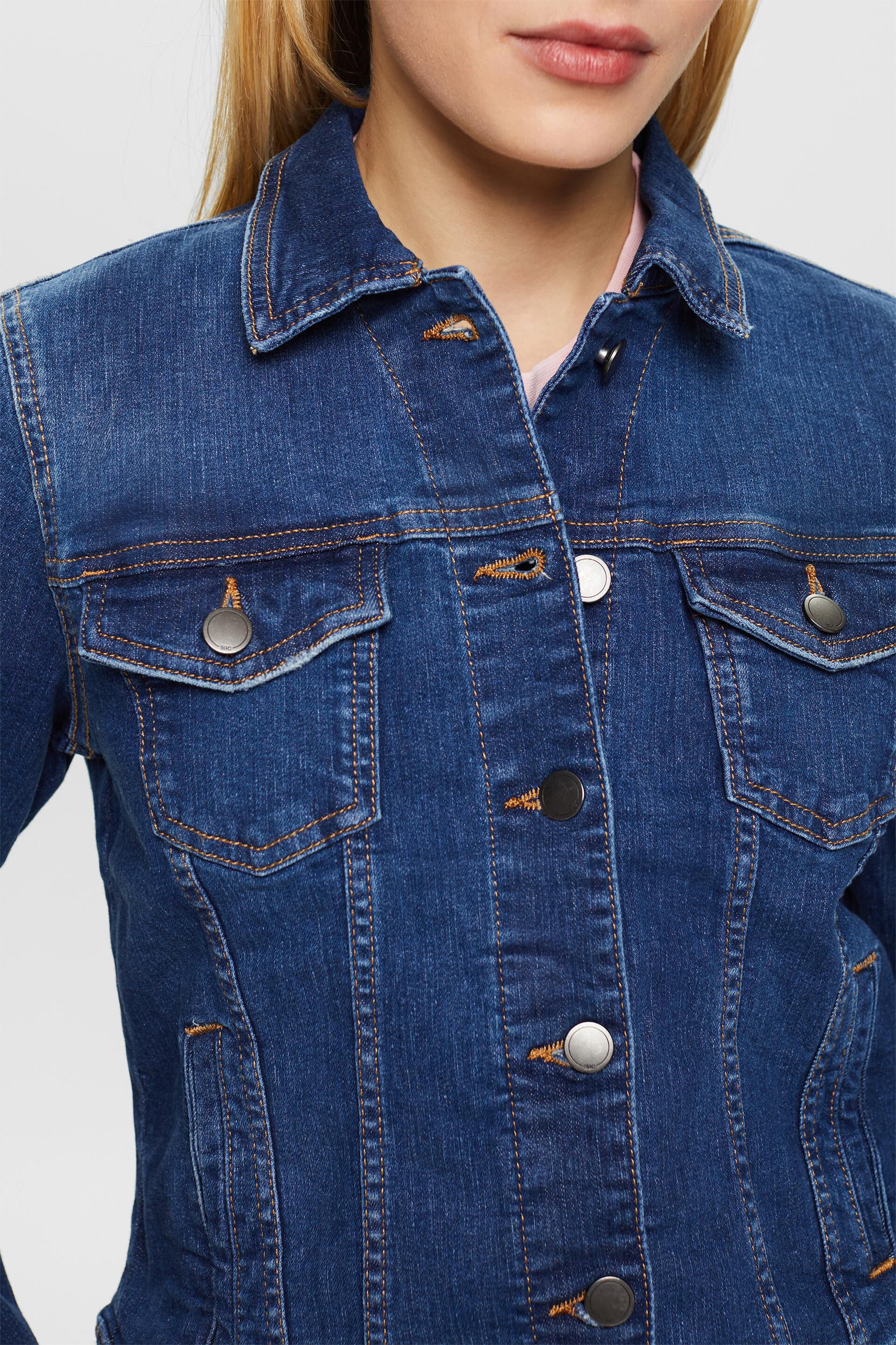 Buy FUNDAY FASHION Full Sleeve Blue Solid Women's Denim Jacket (Medium, New  Light Blue) at Amazon.in