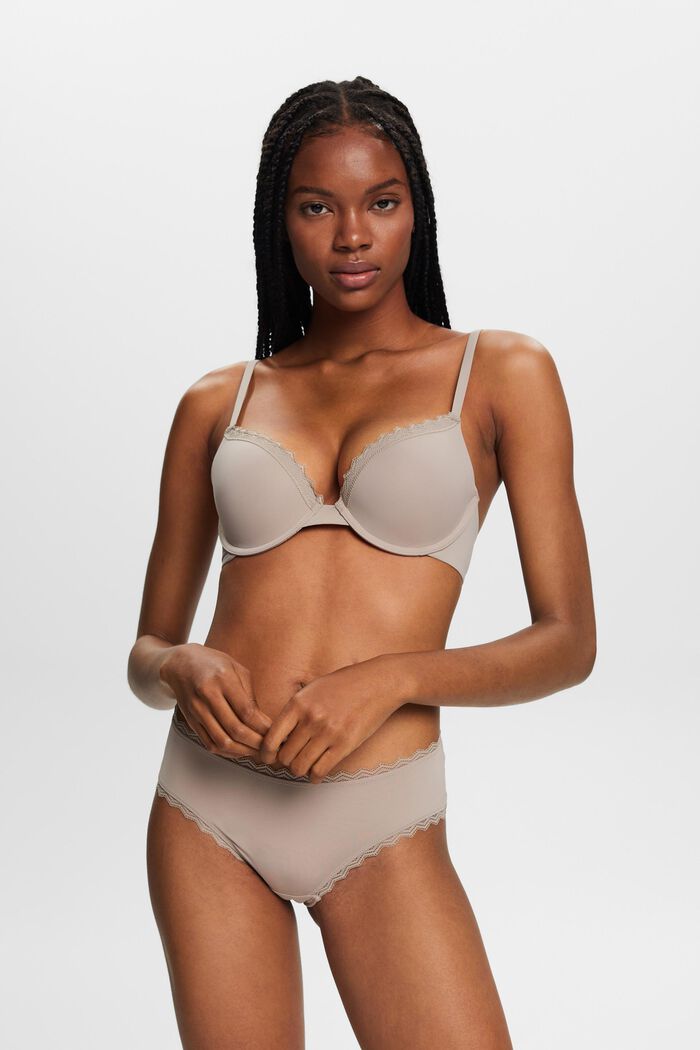 Womens Calvin Klein beige Seductive Comfort Bikini Briefs