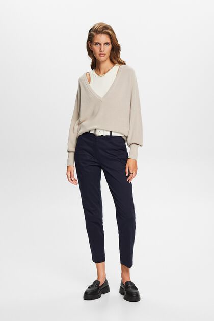 ESPRIT - High-Rise Slim Fit Pants at our online shop