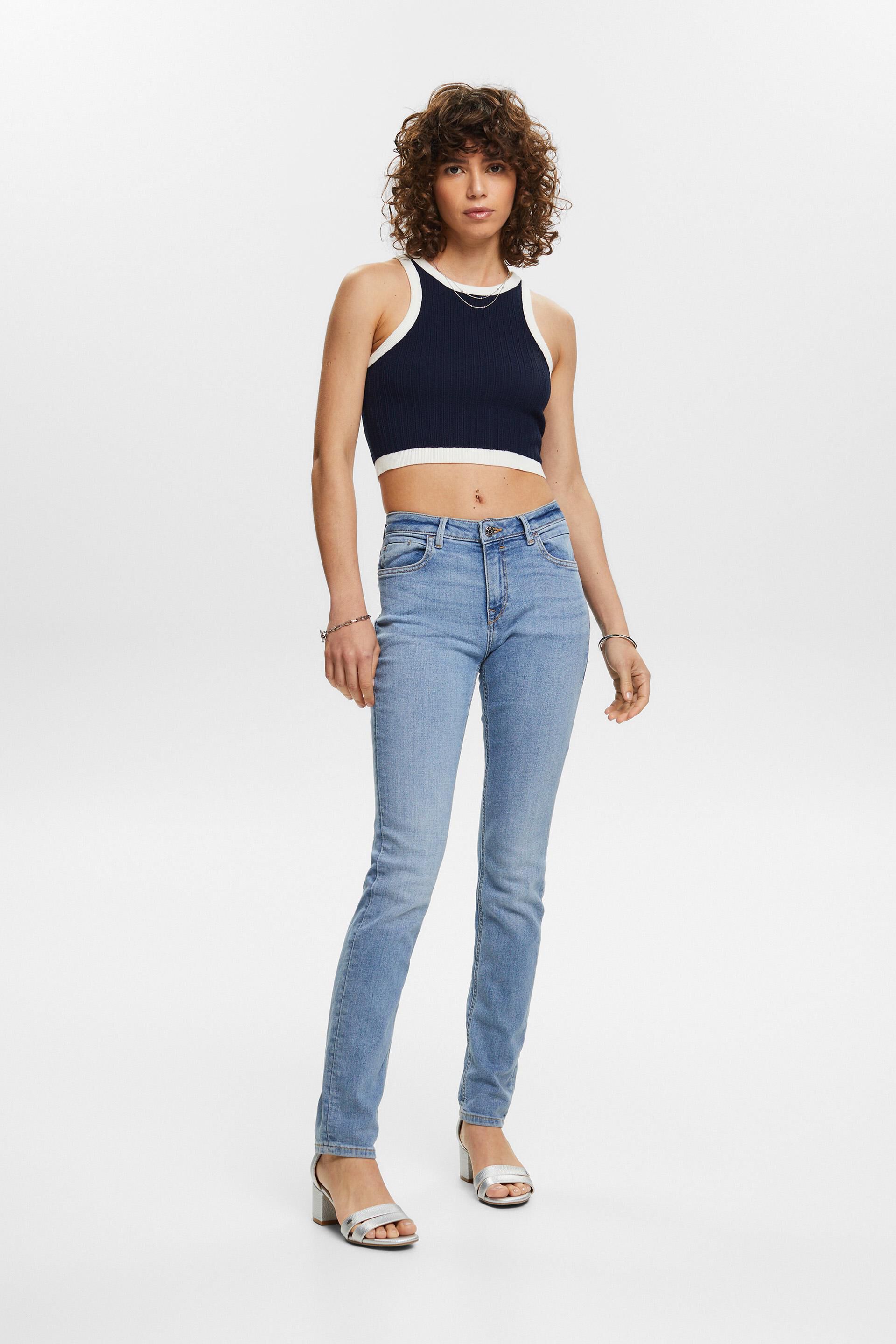 ESPRIT - Stretch jeans in organic cotton at our online shop
