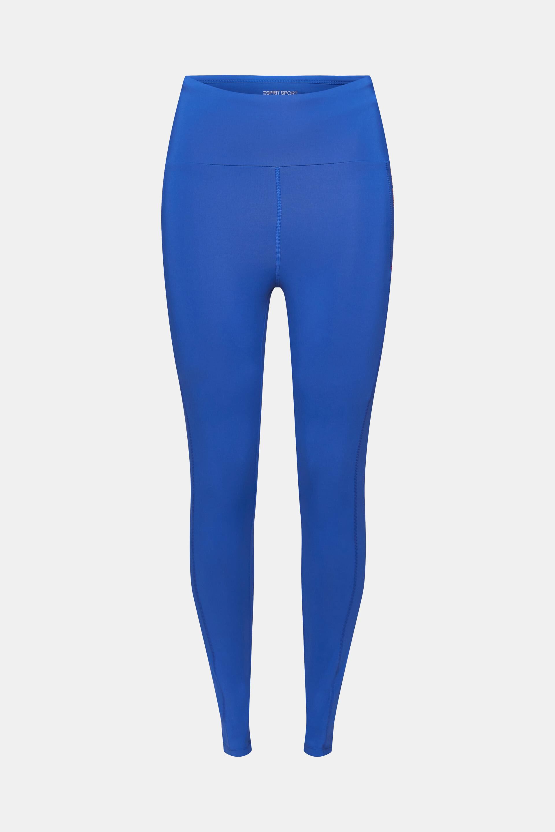 Ribbed Seamless High Waisted Full-Length Leggings-bright blue – Bodied  Clothing