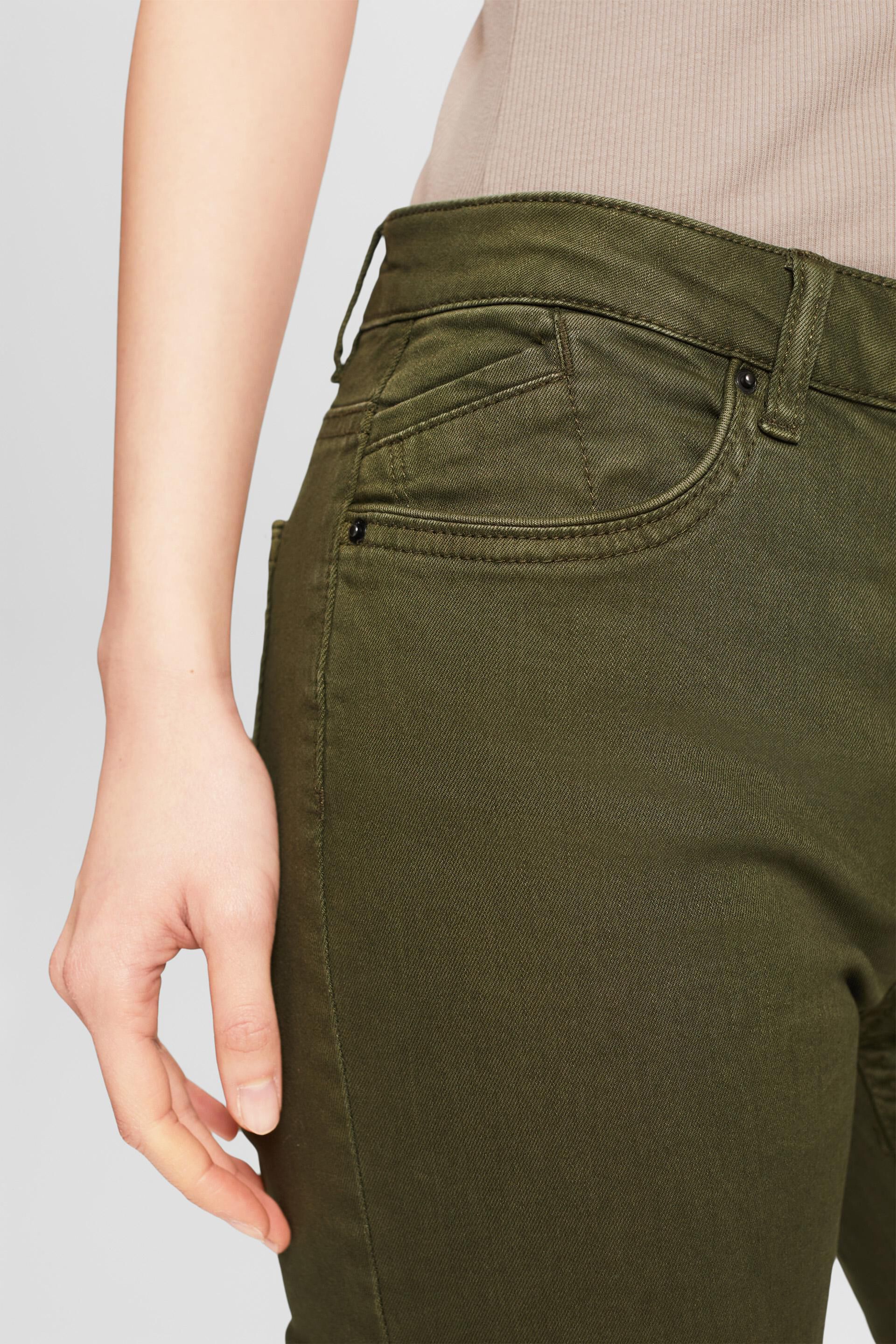 Khaki Comfort Fit Cropped Trousers by Kaleidoscope | Look Again