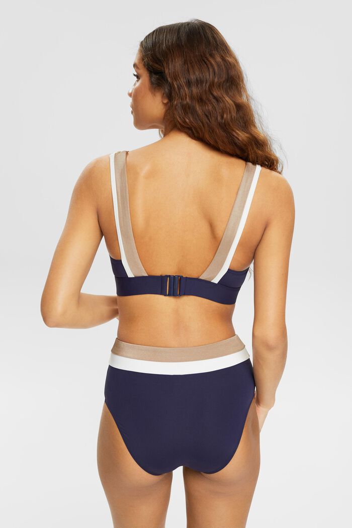 ESPRIT - Tri-colour padded bikini top at our online shop