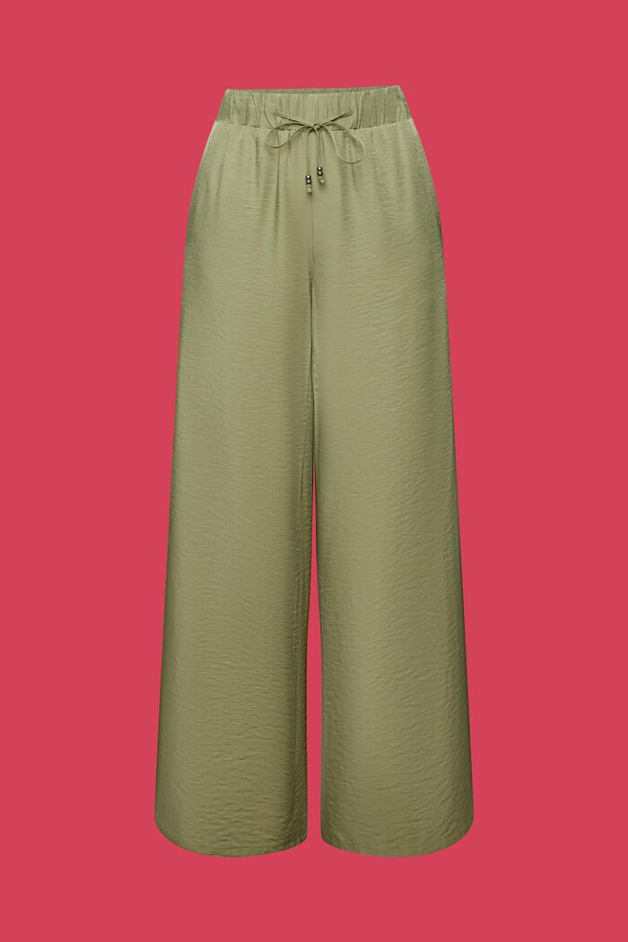 ESPRIT - Satin wide leg trousers at our Online Shop