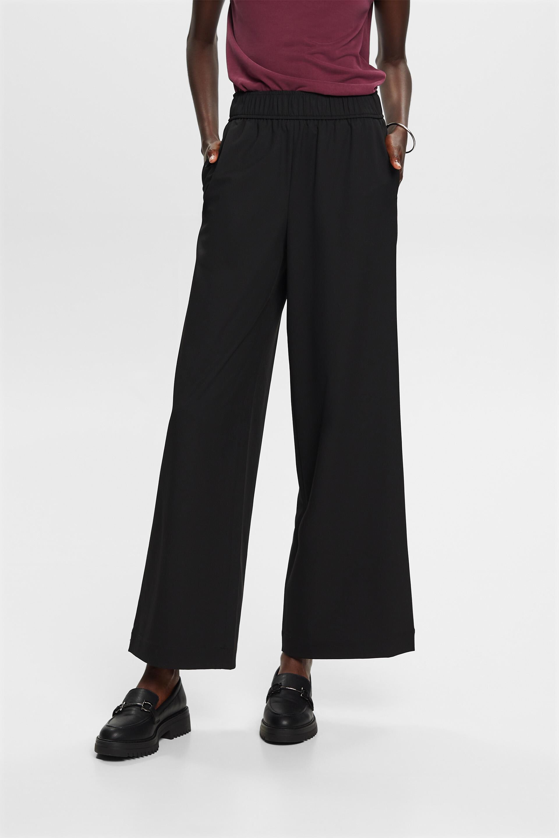 Up Pants 67395 Velvet Pull On Trouser - Black - Stick and Ribbon