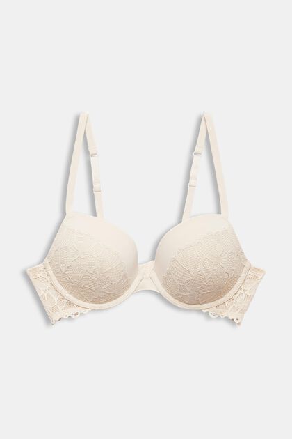 Buy 3nh 1Pc Women's Bralette Padded Bras Transparent Strapless Bra Lace  Intimates Lace Bralette Size: Large; Material: Cotton White at