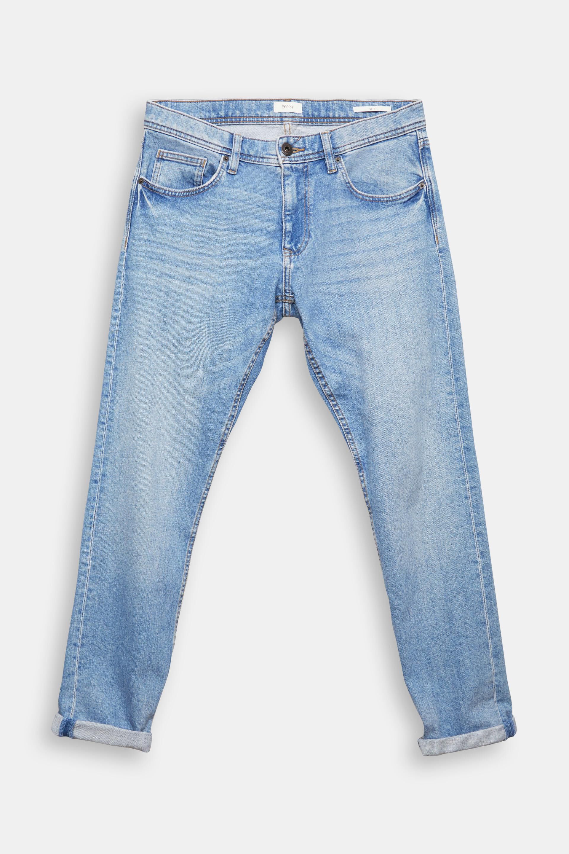 ESPRIT - Stretch jeans, cotton blend at our Online Shop