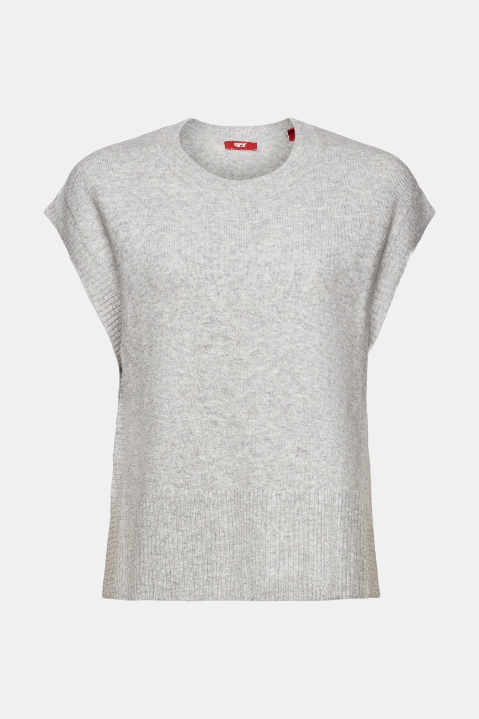 ESPRIT - Wool Blend Knit Vest at our online shop