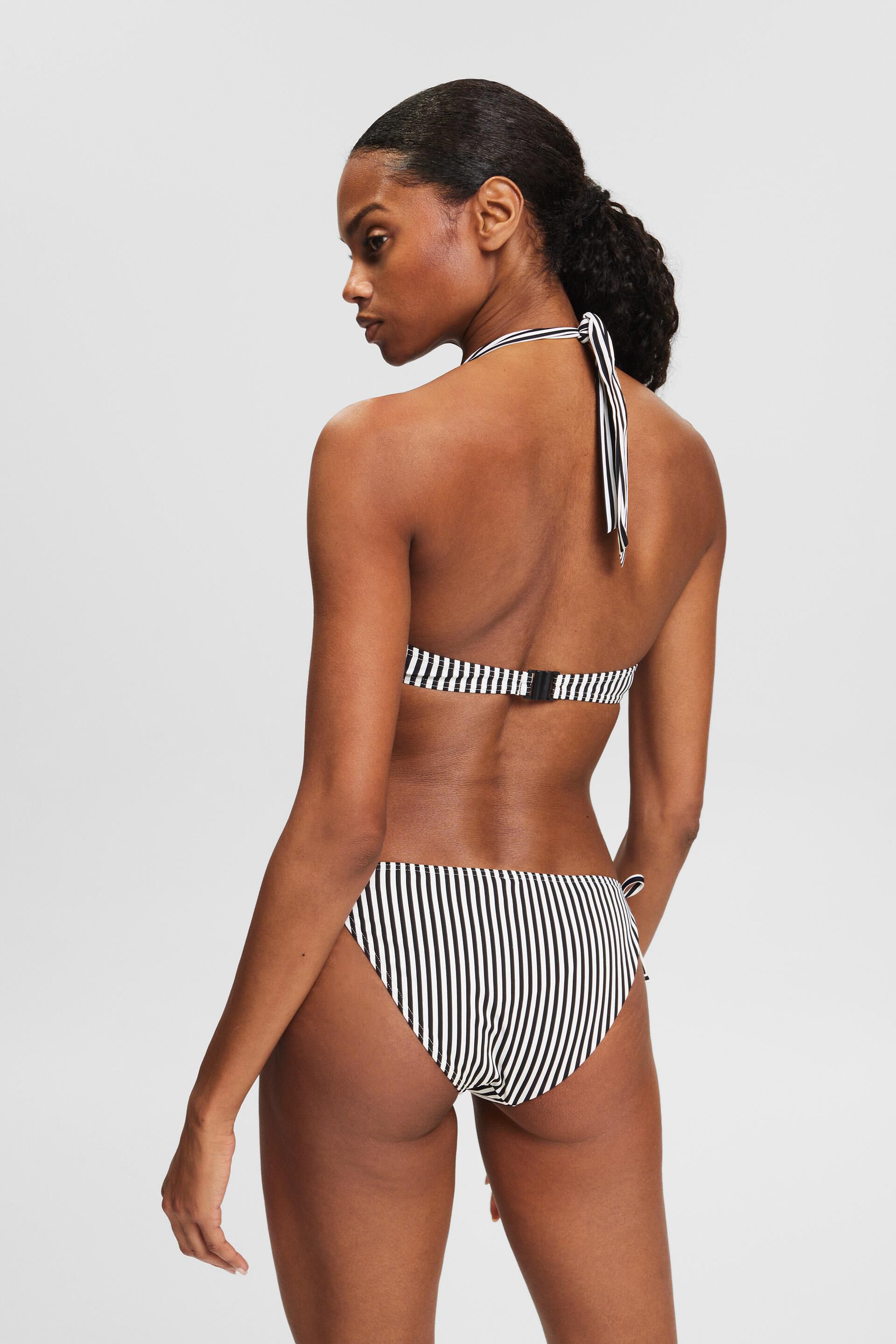 ESPRIT - Striped Underwired Halterneck Bikini Top at our online shop