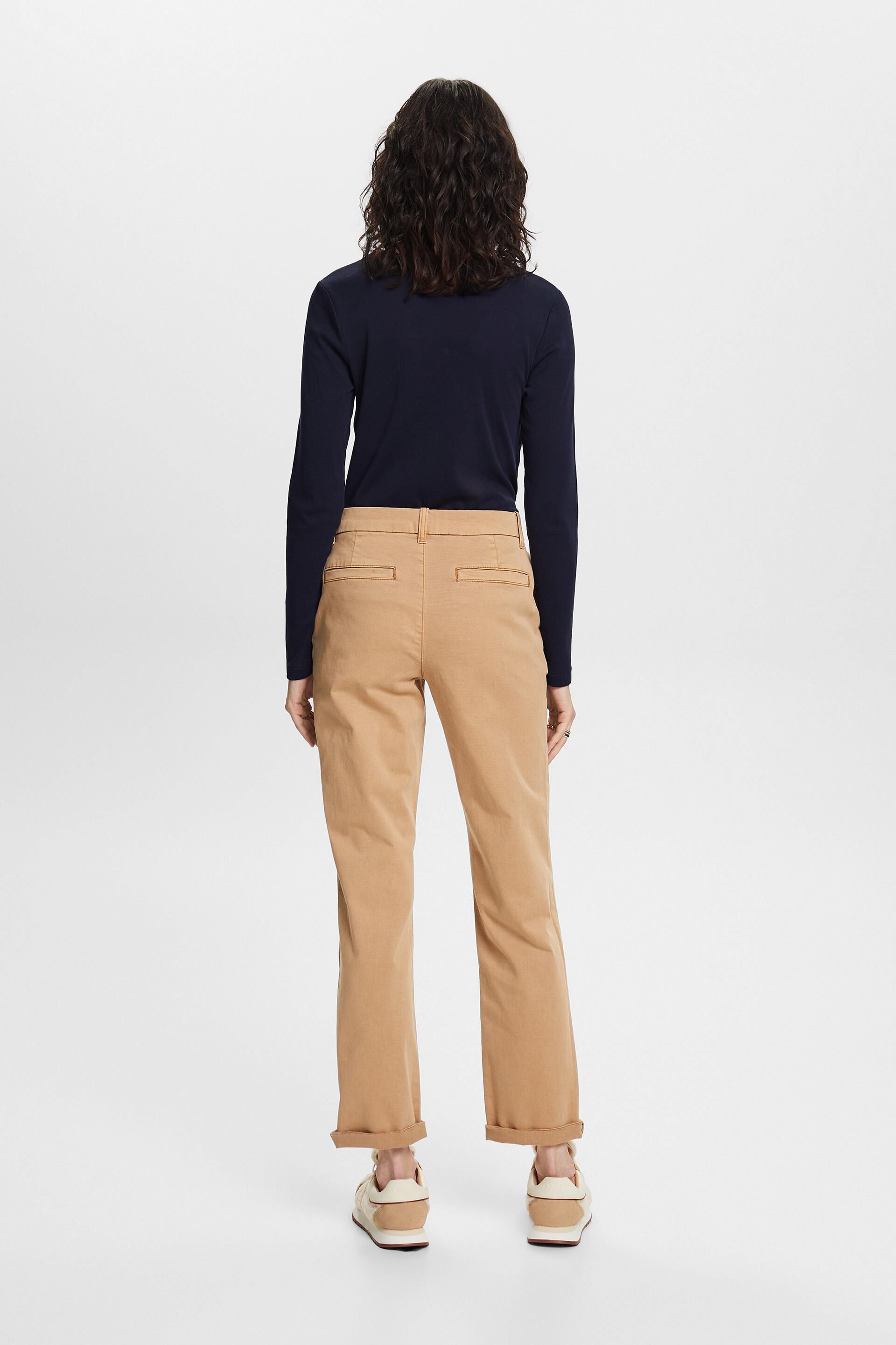 ESPRIT - Straight Fit Mid-Rise Chino Pants at our online shop