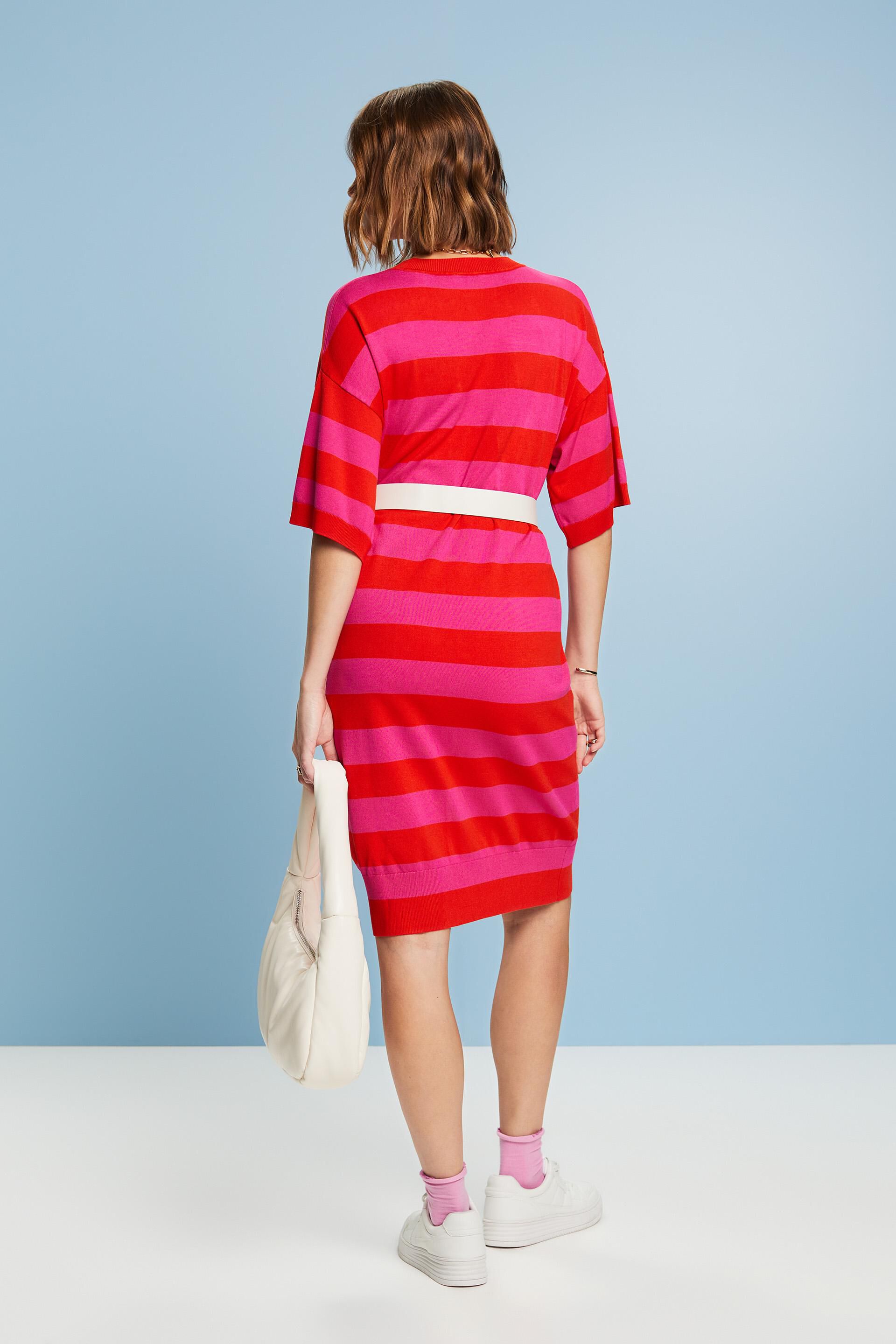 ESPRIT - Oversized Striped Knit Dress at our online shop