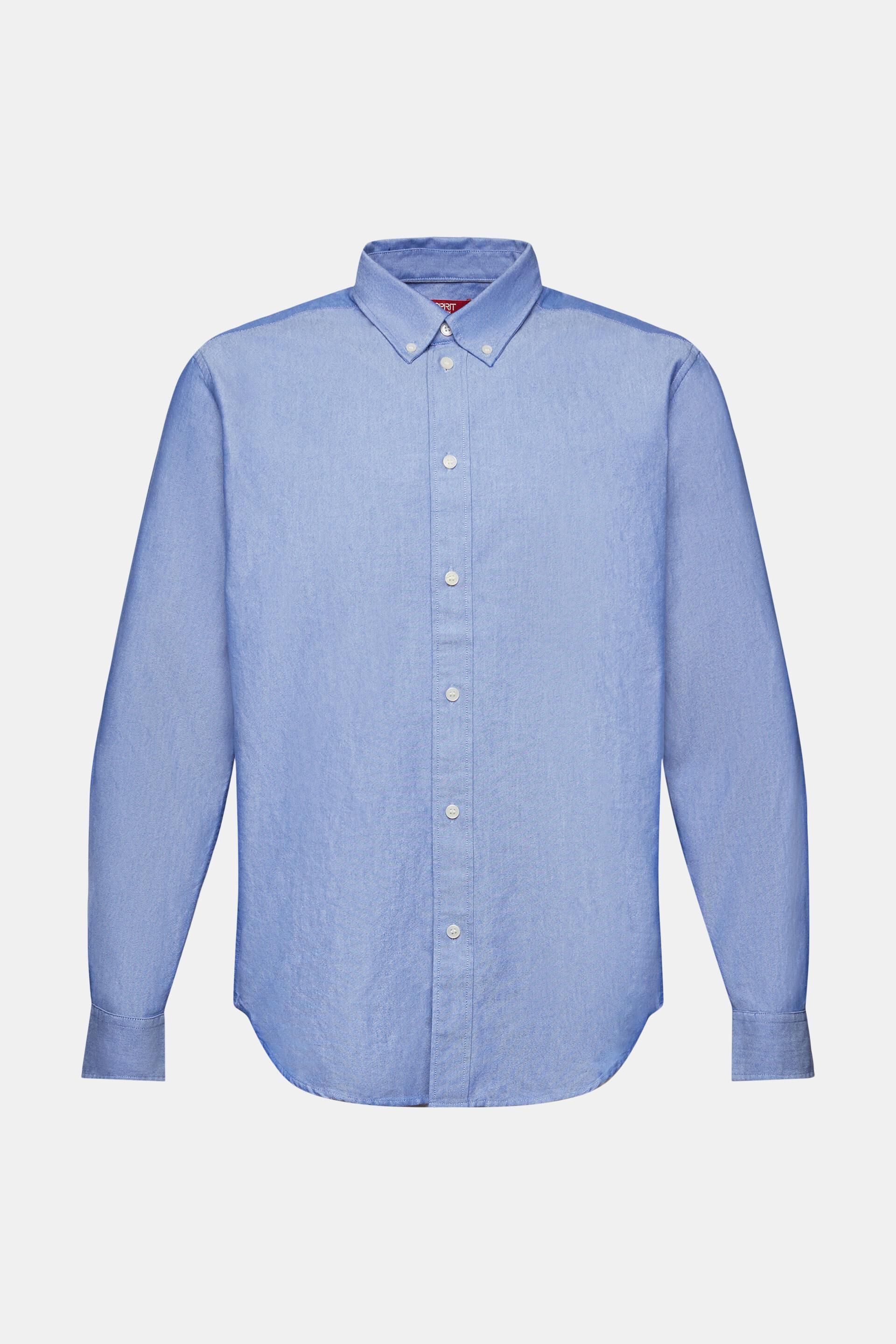 ESPRIT - Cotton-Poplin Button Down Shirt at our online shop