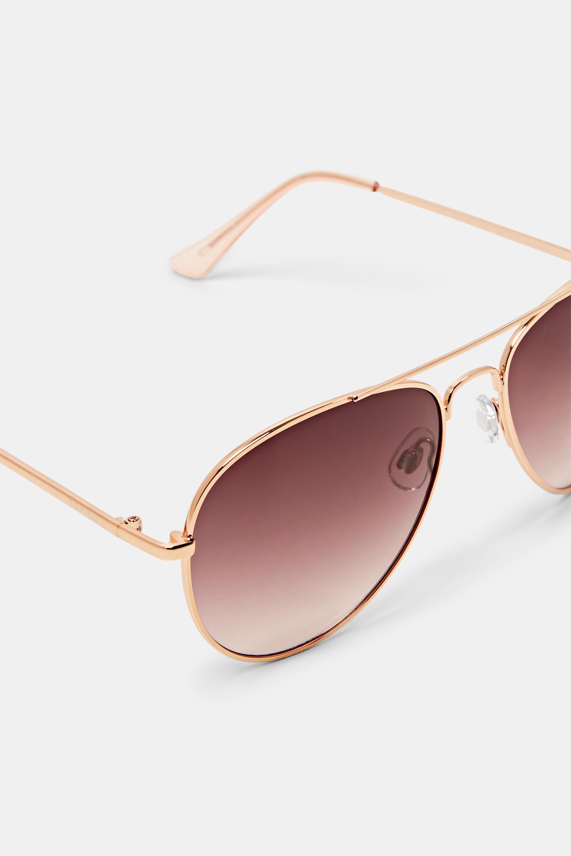 Classic Gold and Pink Aviators - Ombre Sunglasses - Lulus