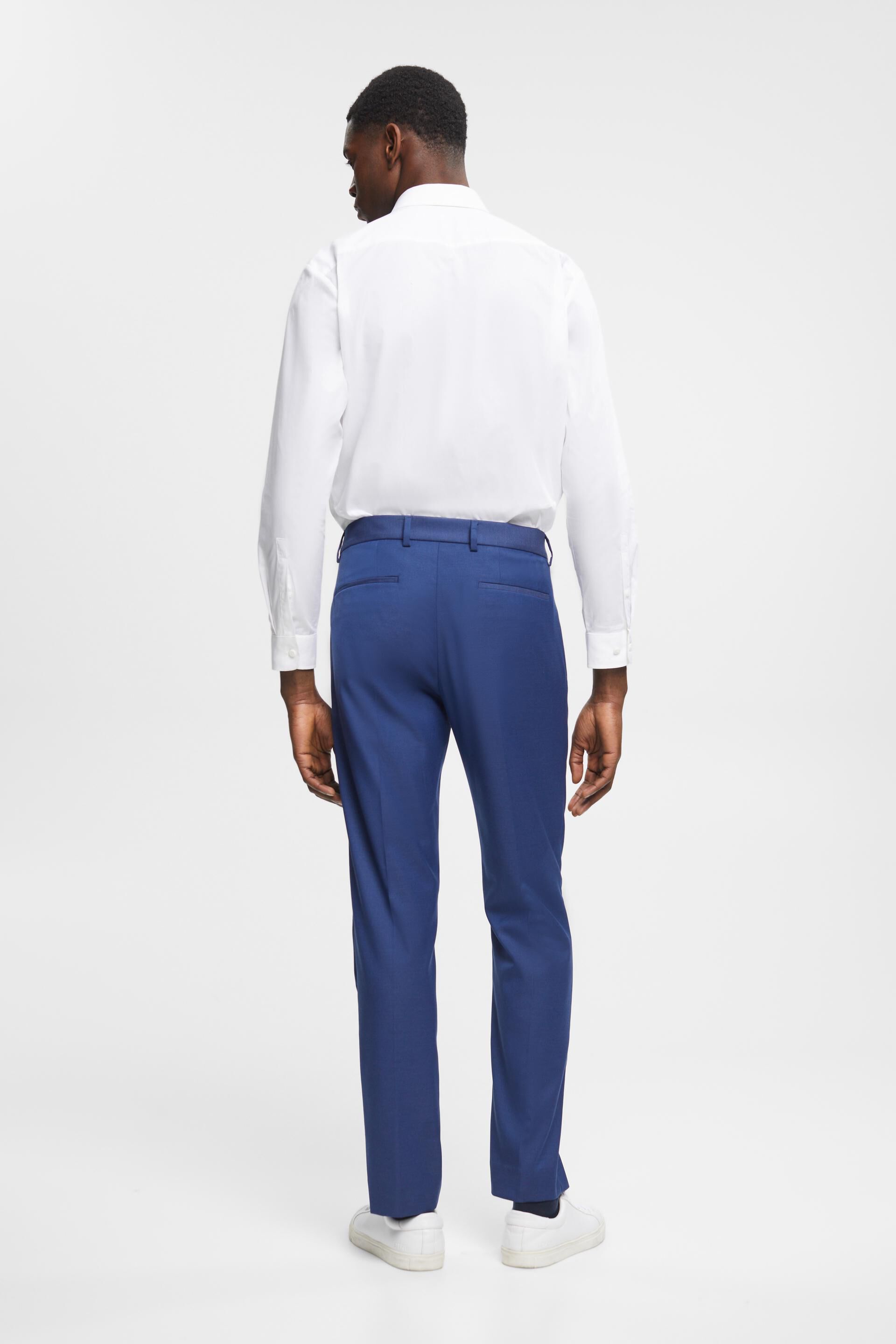 Occasions | Blue Skinny Fit Wedding Trousers | SuitDirect.co.uk