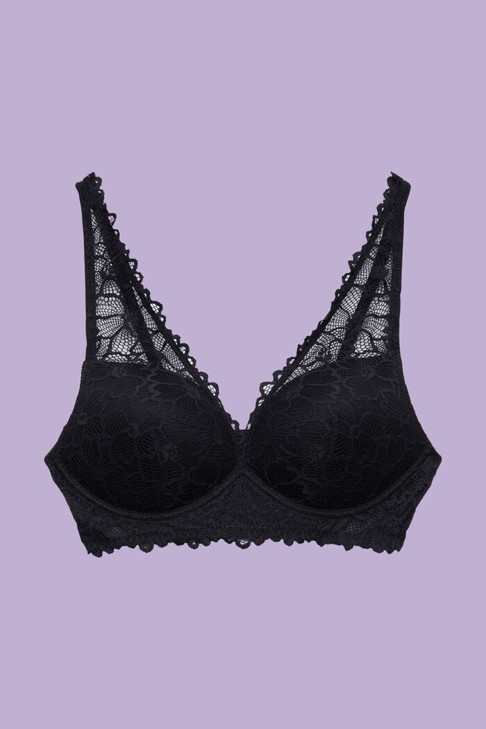 ESPRIT - Logo Padded Underwired Push-Up Bra at our online shop