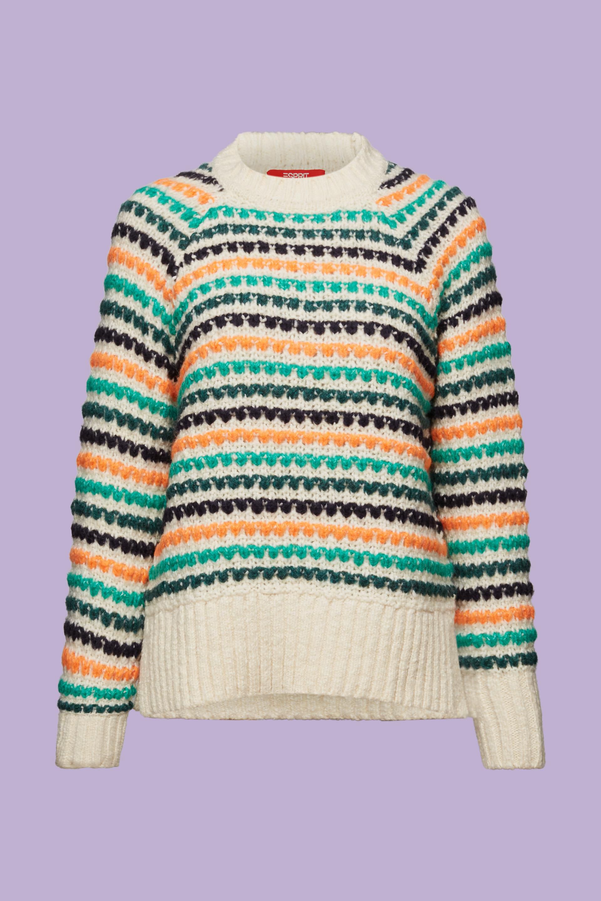 ESPRIT - Wool Blend Jacquard Sweater at our online shop