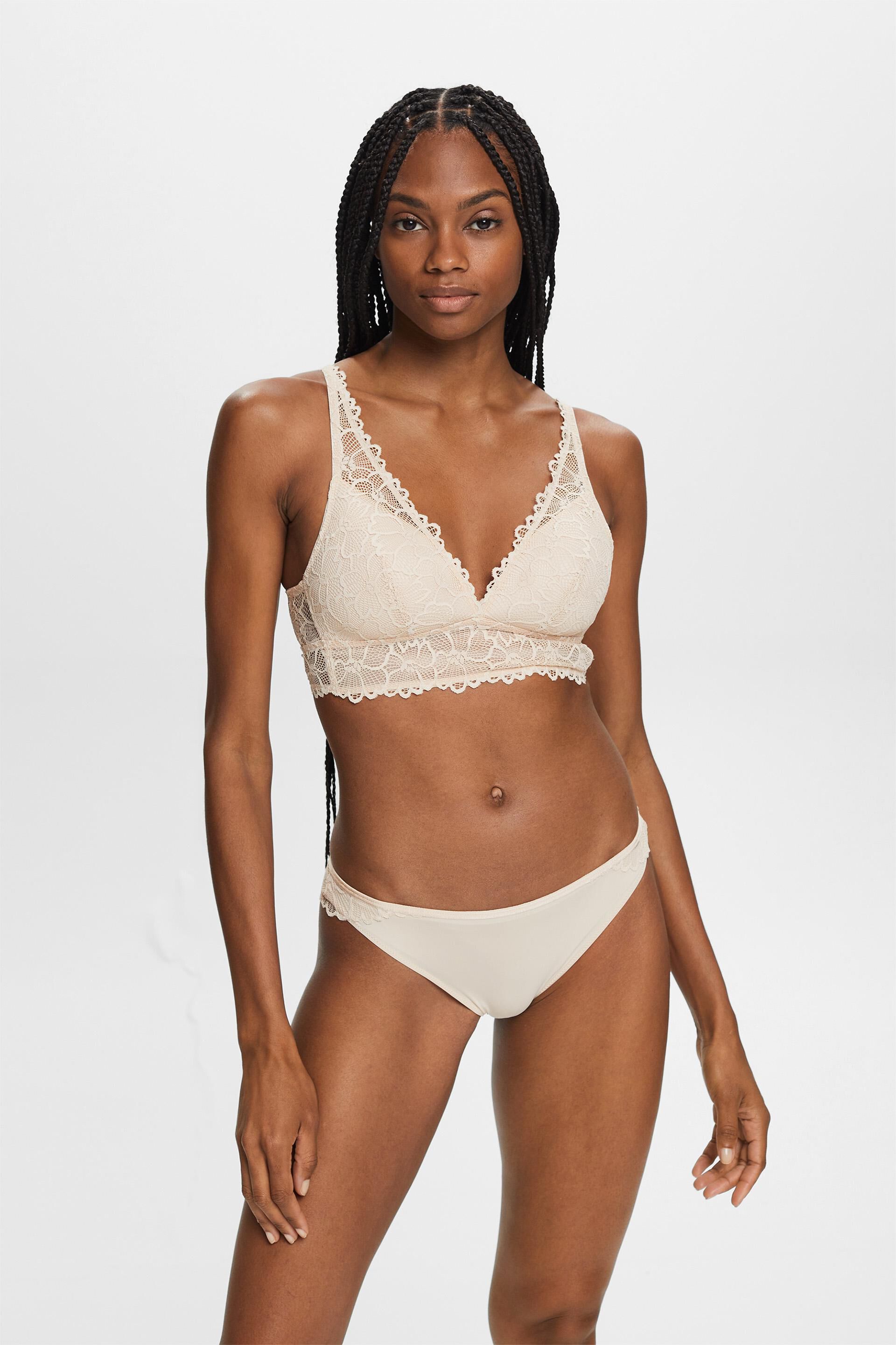 Padded Wireless Lace Bralette at our online shop - ESPRIT