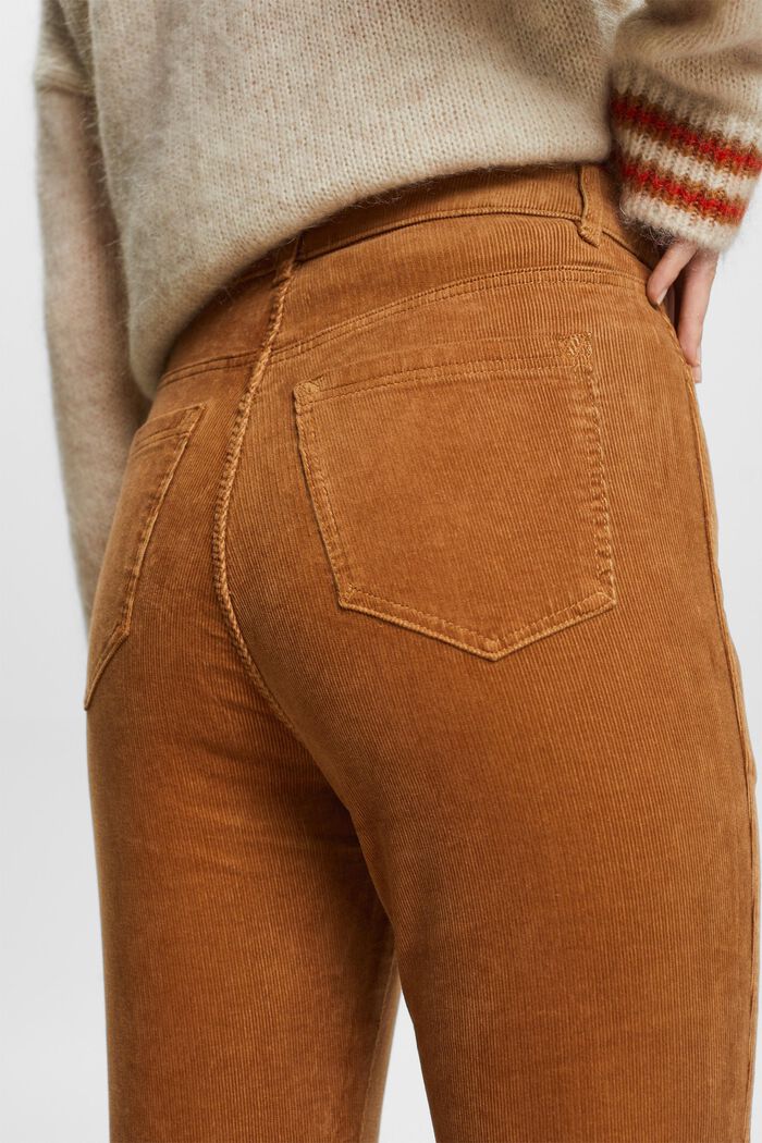 ESPRIT - High-Rise Bootcut Fit Corduroy Trousers at our online shop