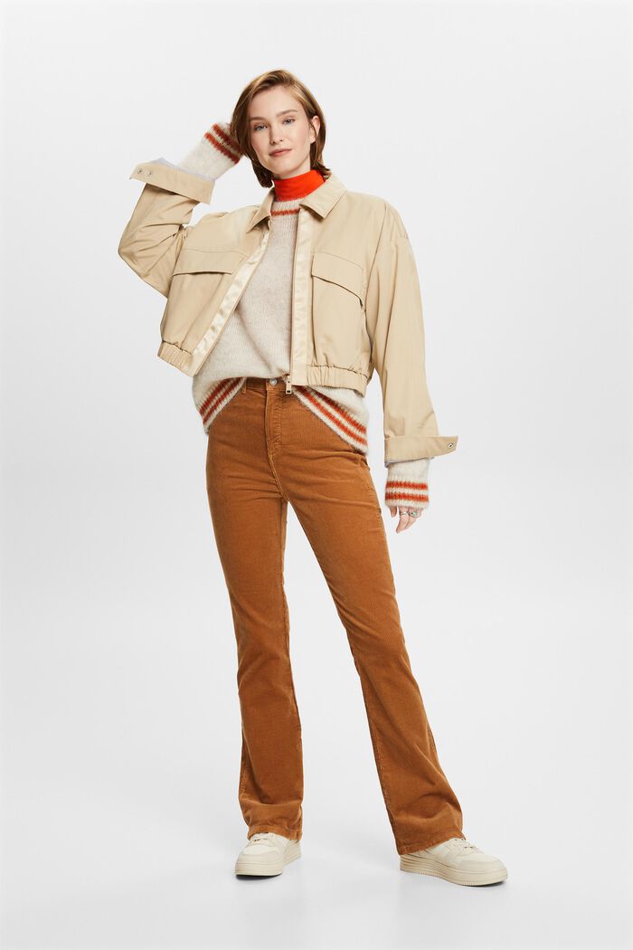 Ultra Slim Stretch Two Tone Tailored Pant - Toffee