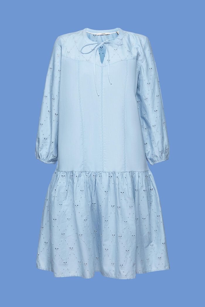 Appliqué Sweatshirt Dress - Ivory/Elizabethan Blue Dog