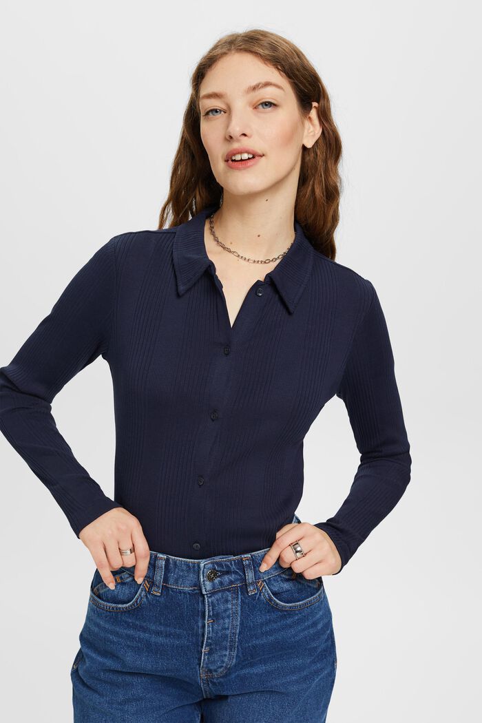 Esprit Casual Collar Top Size XL