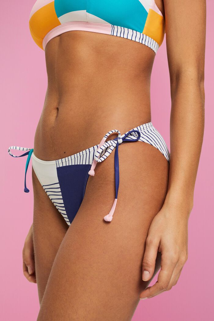 ESPRIT - Tie side bikini bottoms in pattern mix design at our online shop