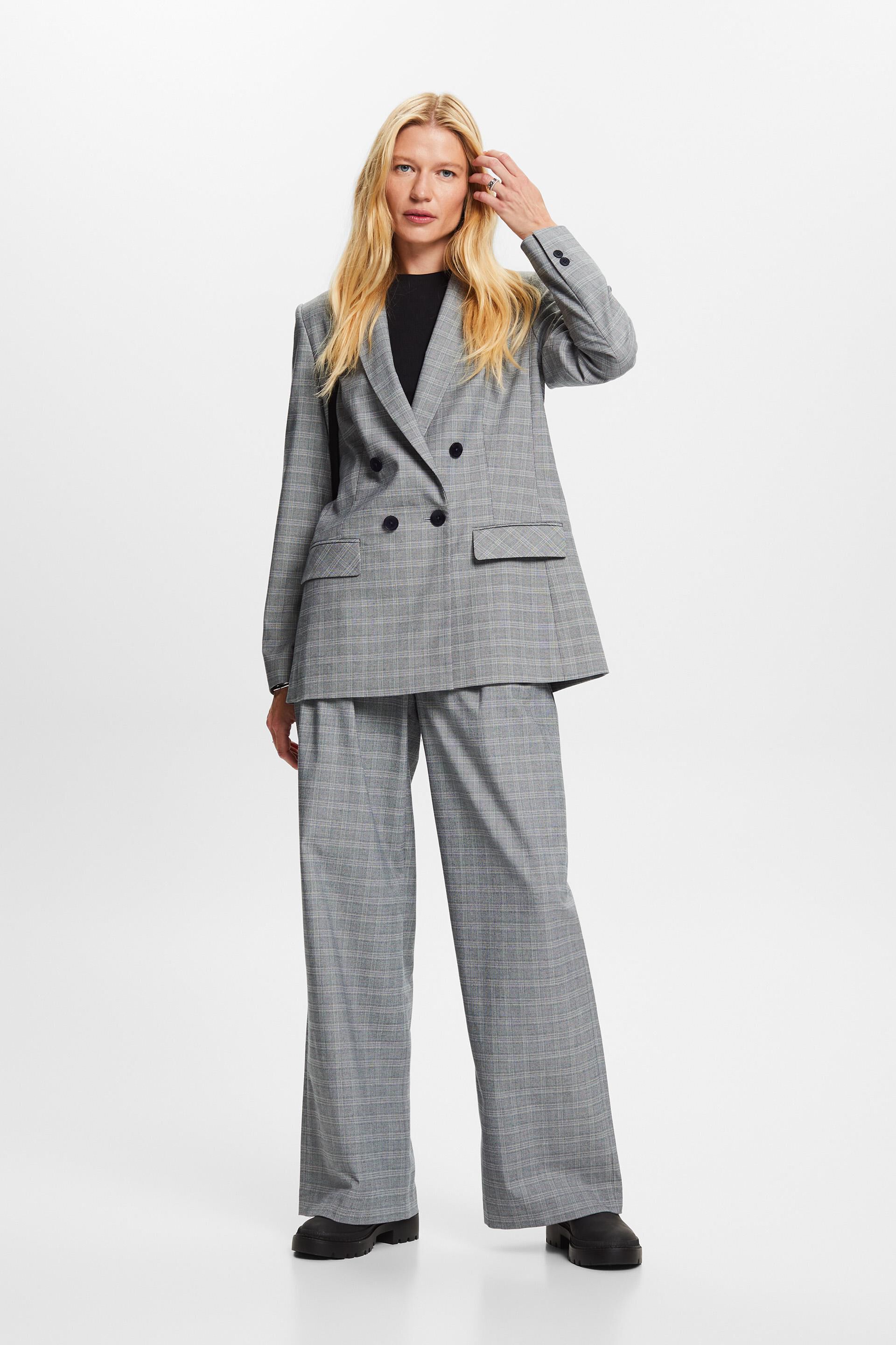 Wardrobe Grey Plaid Checked Trousers – Cherrypick