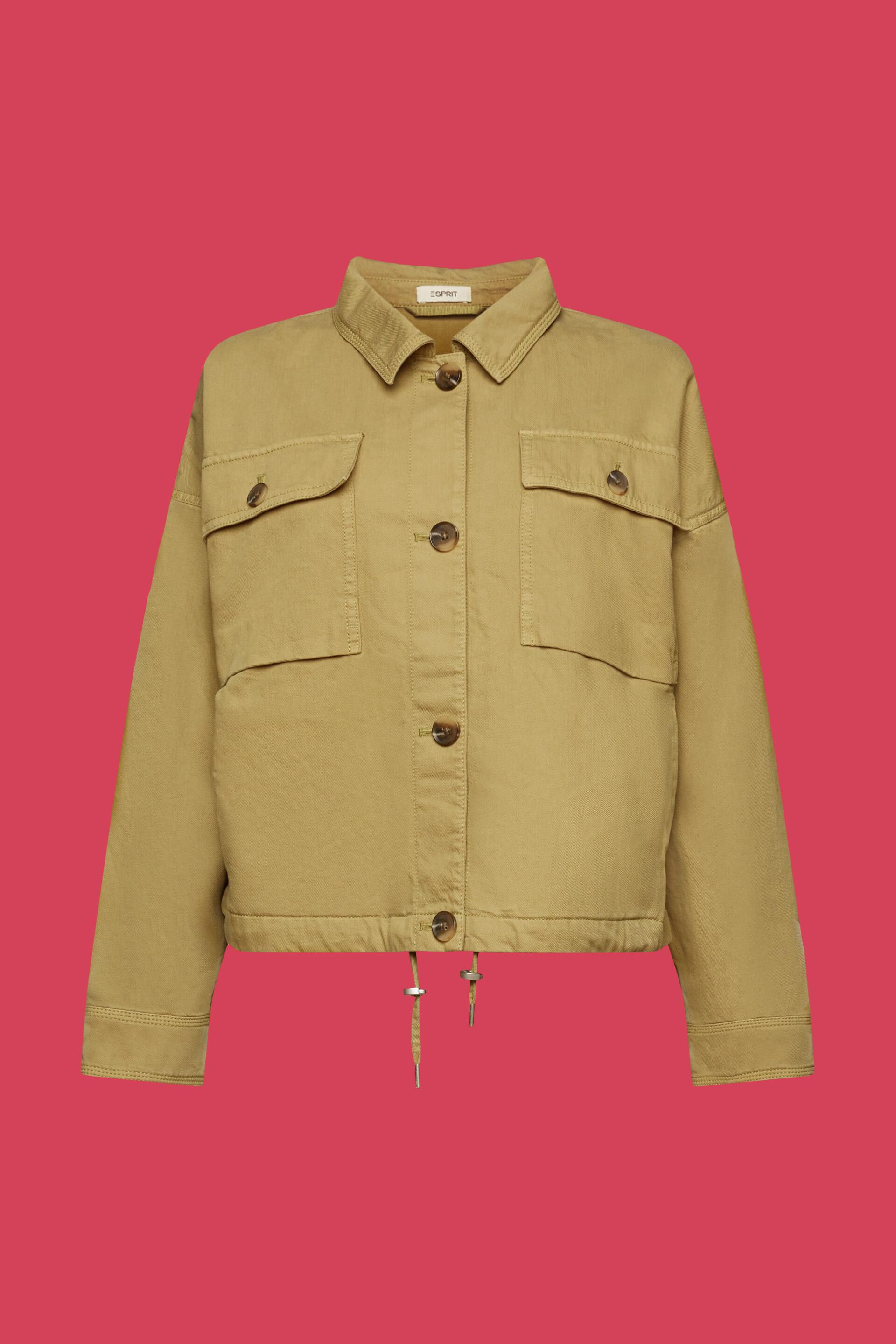 ESPRIT - Boxy twill jacket at our online shop