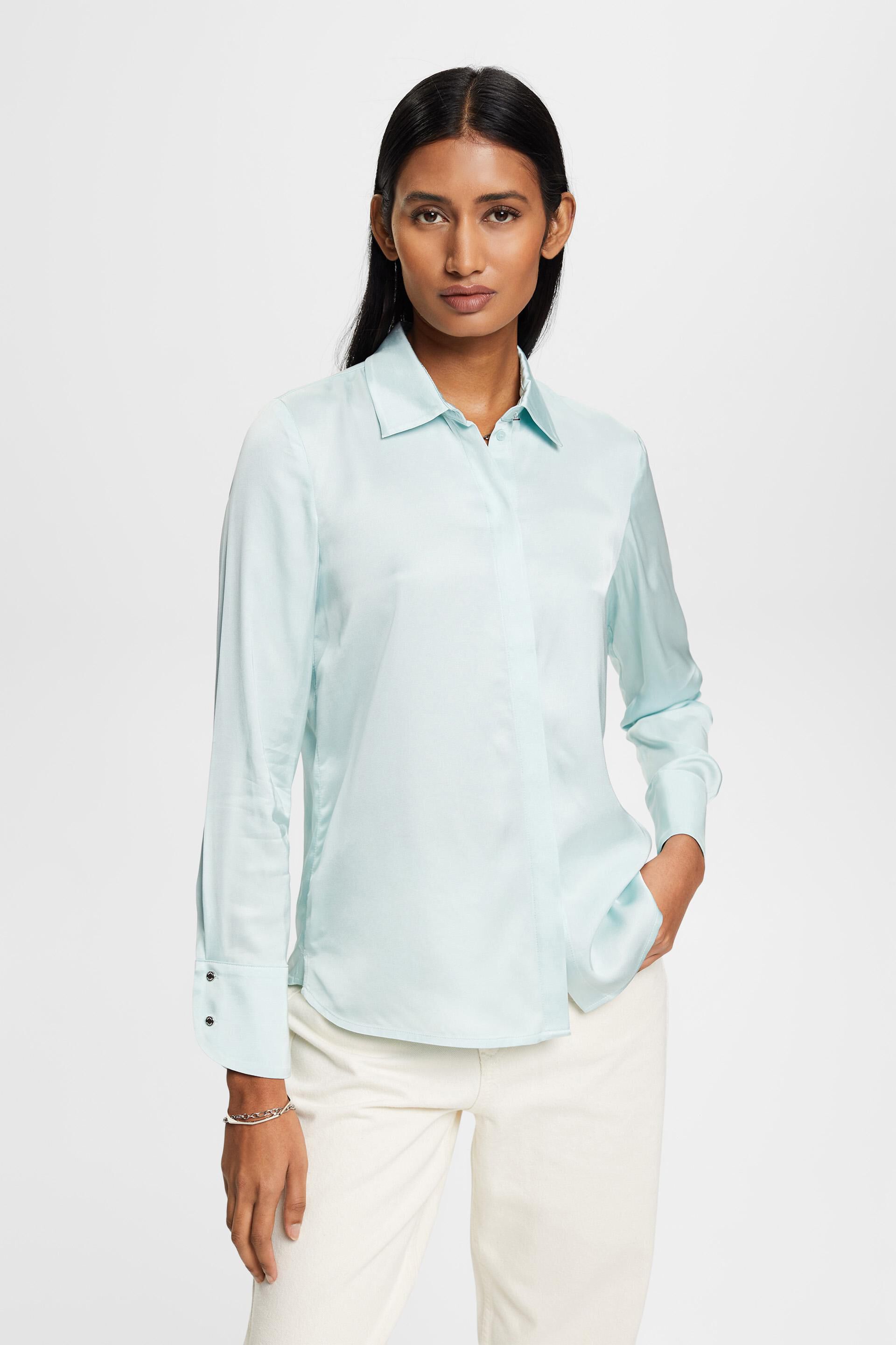 ESPRIT - Satin blouse at our online shop