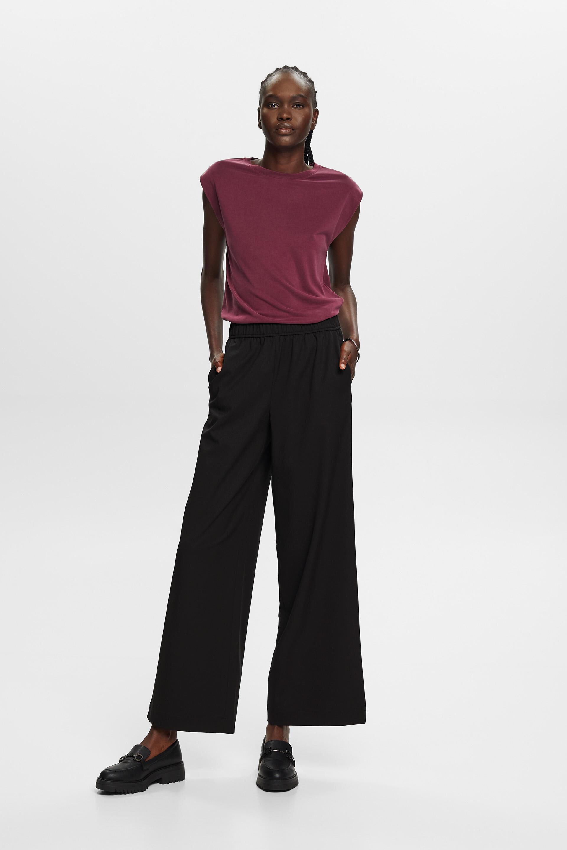 Buy NYDJ Black Pull On Flare Leg Ponte Jersey Trousers from Next USA