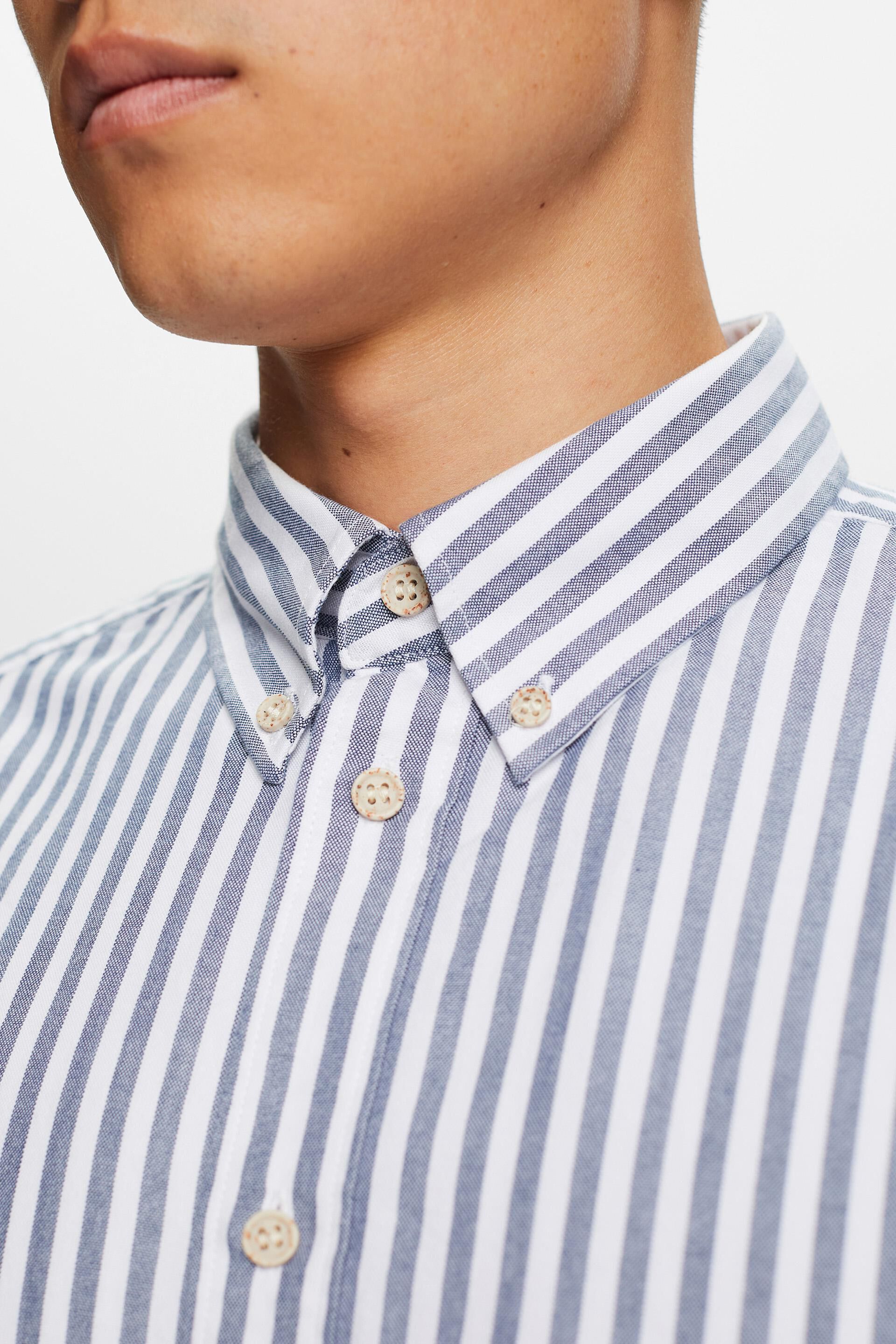 Oxford Stripe Button-Down Shirt at our online shop - ESPRIT
