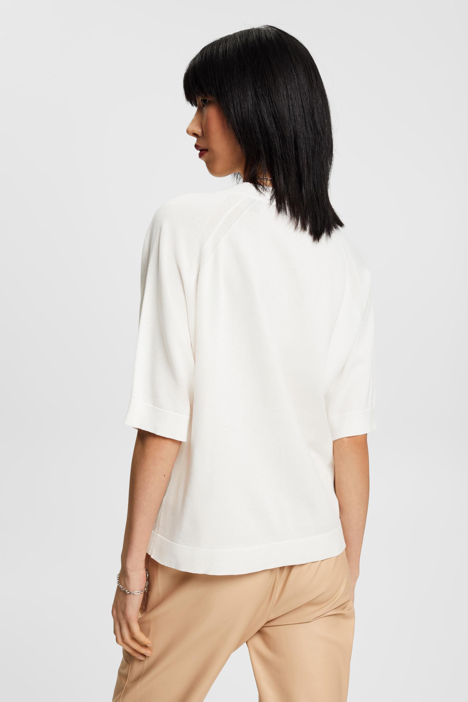 ESPRIT - Short sleeve knit sweater at our online shop