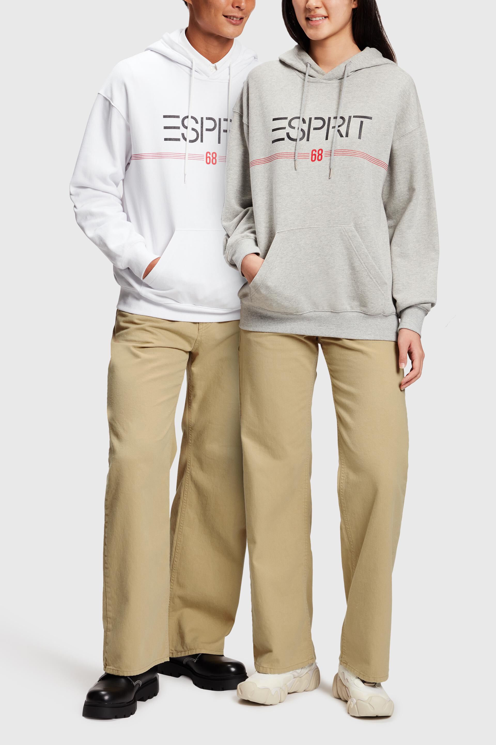 ESPRIT  Slim fit trousers in a cottonlinen blend at our online shop