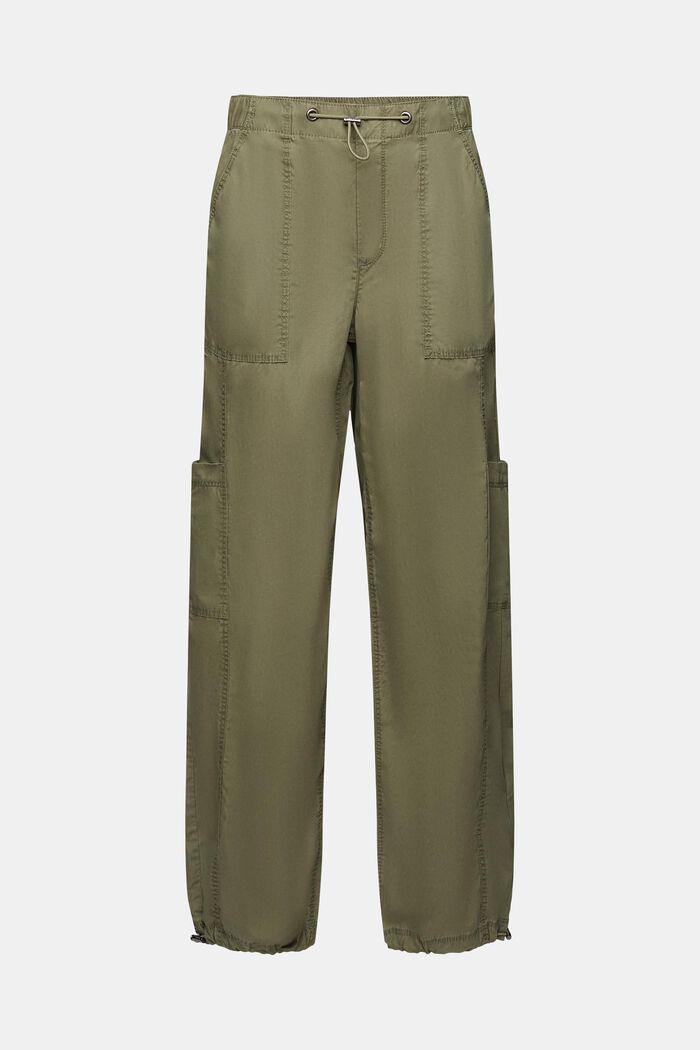 ESPRIT - Cargo trousers with elastic waist at our Online Shop