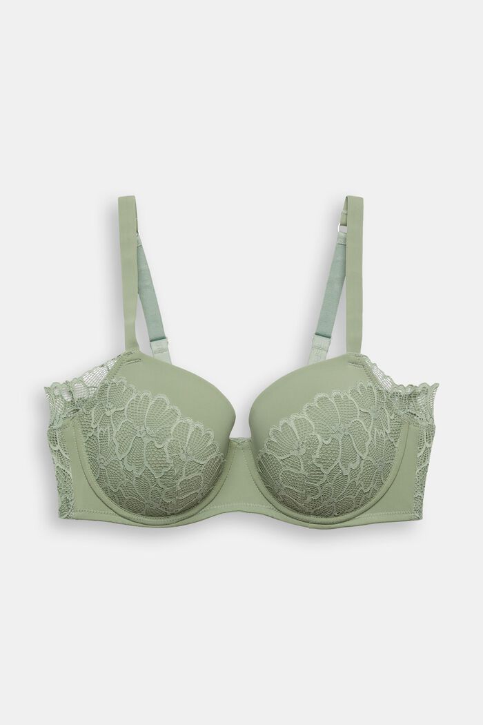Lime Underwired Lace Mesh Bra