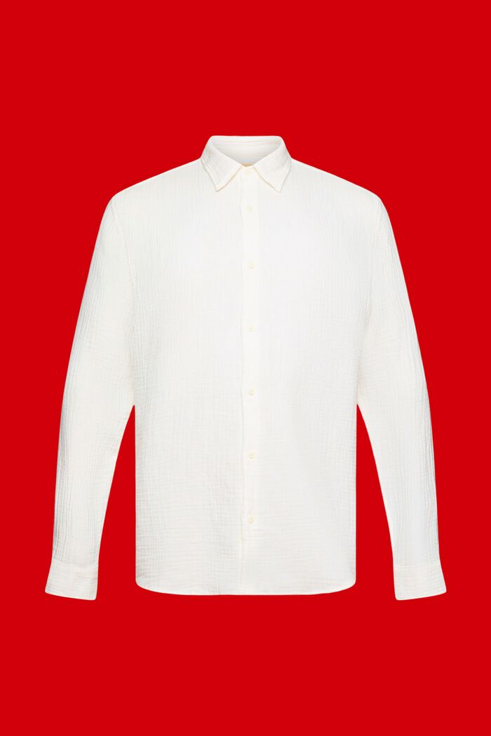 ESPRIT - Sustainable cotton muslin shirt at our online shop