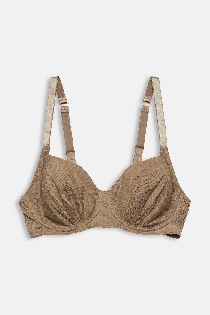 ESPRIT - Padded underwire bra with lace at our online shop