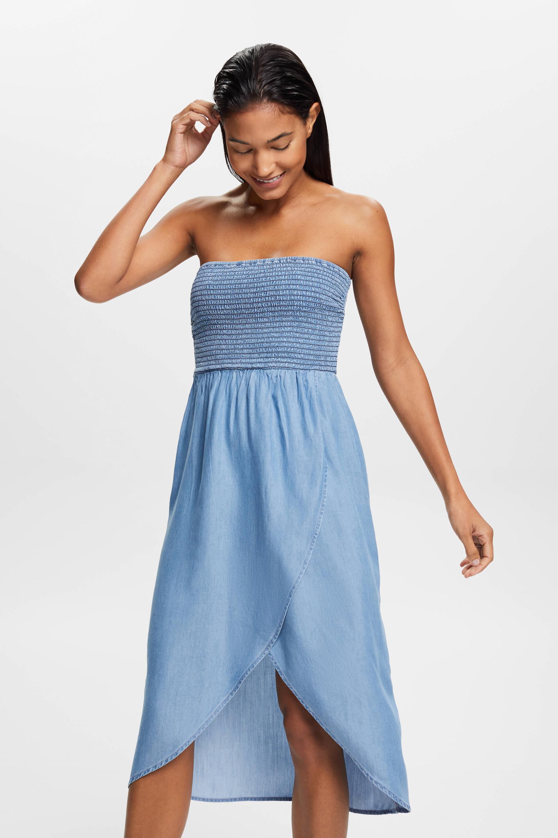 Urban Outfitters 90s Incognito Denim Tube Strapless Mini Dress Size Medium  | eBay