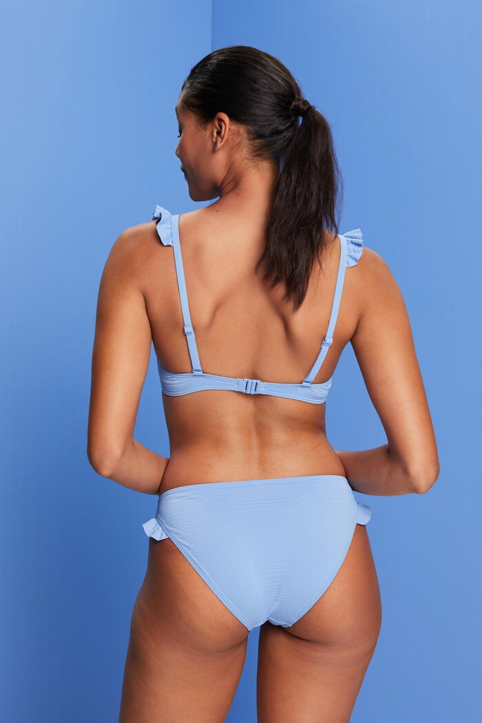 ESPRIT - Recycled: underwired bikini top with ruffles at our